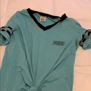 pink v neck